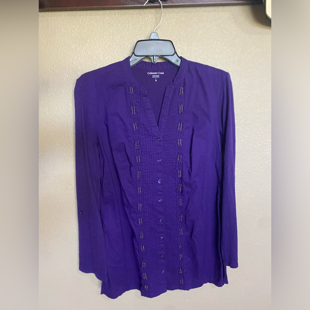 Coldwater Creek purple long-sleeve